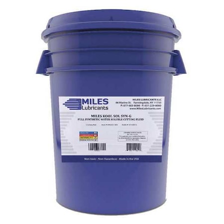 Miles Lubricants Full Synthetic Cutting Fluid, 5 gal., Pail MM2001003