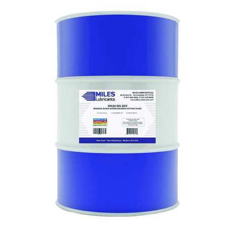 MILES LUBRICANTS Water Soluble Cutting Fluid, 55 gal., Drum MM2001203