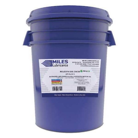 Miles Lubricants Synthetic Motor Oil, 5W-30, 5 Gal MSF100303