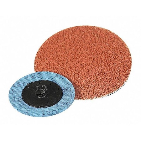 SUPERIOR ABRASIVES Coated QC Disc, AOCG, 2", Type R, Grit 180 A015711