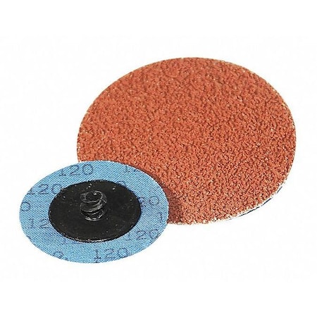 Superior Abrasives Coated QC Disc, AOCG, 2", Type R, Grit 120 A015709