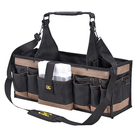 Clc Work Gear Tool Tote, Black, Polyester, 42 Pockets 1530