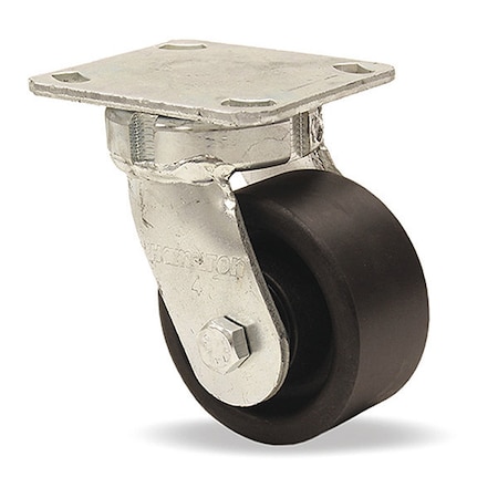 Hamilton High Heat Standard Duty Kingpinless Swivel Caster rated up to 550 Degree F, 4" x 2" Scorcher Wheel S-52HK-4HNY