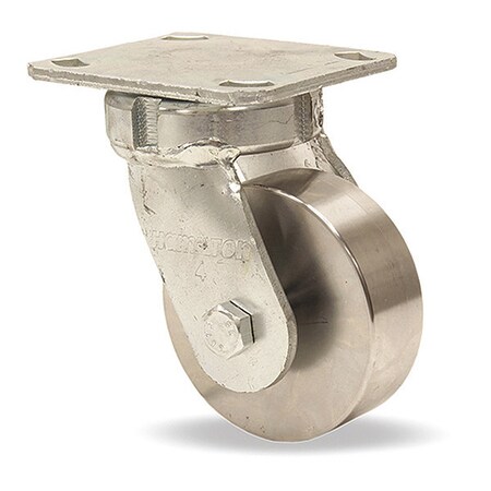 Hamilton High Heat Standard Duty Kingpinless Swivel Caster, 4" x 2" Stainless Steel Wheel S-52HK-4HSB