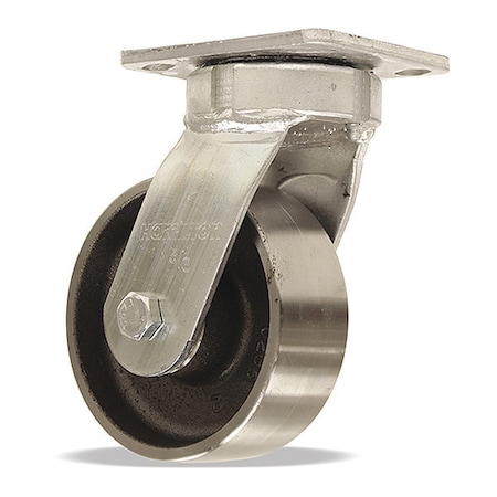Hamilton High Heat Standard Duty Kingpinless Swivel Caster, 5" x 2" Forged Steel Wheel S-52HK-5HFSB