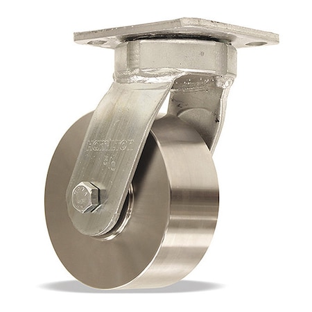 Hamilton High Heat Standard Duty Kingpinless Swivel Caster, 5" x 2" Stainless Steel Wheel S-52HK-5HSB