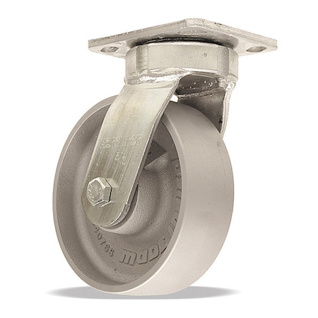 Hamilton High Heat Standard Duty Kingpinless Swivel Caster, 6" x 2" Metal Wheel S-52HK-6HMB