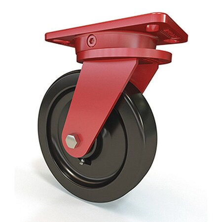 Hamilton Ergo-X2 Swivel Caster, 8" x 2" Plastex Phenolic Wheel, 3/4" Straight Roller Bearing S-ERGO-8P