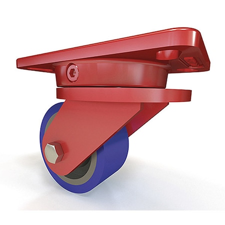 Hamilton Ergo-X2 Swivel Caster, 4" x 2" Ergo-Glide Polyurethane (85A) on Cast Iron Wheel S-ERGO-4SPB