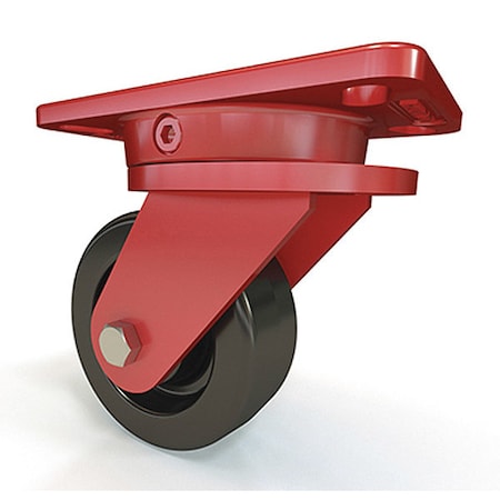 Hamilton Ergo-X2 Swivel Caster, 5" x 2" Plastex Phenolic Wheel, 3/4" Straight Roller Bearing S-ERGO-5P