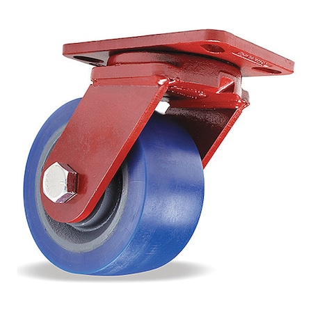 Hamilton ForgeMaster Swivel Caster, 8" x 3" Ergo-Glide XT Wheel, 3/4" Sealed Precision Ball Bearings S-FM-83EGB