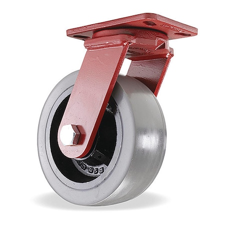 Hamilton Spinfinity Maintenance-Free Kingpinless ZFFM Series Swivel Caster, 8" x 3" DuraGlide Wheel (95A) S-ZFFM-83GB95-4SL