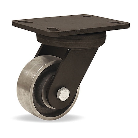 Hamilton High Heat HSK Inferno Series Swivel Caster, 4" x 1 1/2" Forged Steel Wheel S-HSK-4HFSB