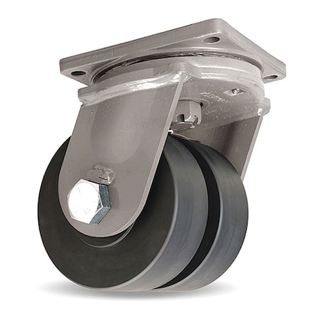 Hamilton Maxi-Duty Dual-Wheel Swivel Caster, 10" x 3" Nylast High Performance Cast Nylon Wheel S-MDD-13NYB