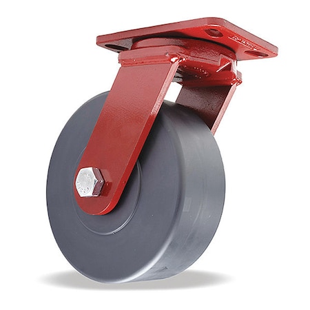 Hamilton Spinfinity Maintenance-Free Kingpinless ZFFM Series Swivel Caster, 8" x 3" Nylast Cast Nylon Wheel S-ZFFM-83NYB-4SL-ZB