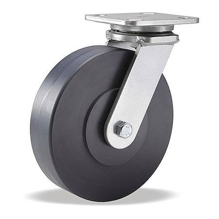 Hamilton Workhorse Swivel Caster, 8"X2" Nylast High Performance Cast Nylon Wheel S-WH-8NYB