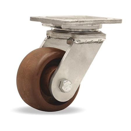 Hamilton Stainless Steel Workhorse Swivel Caster rated up to 475 deg F, High Heat Grease S-WHS-4HNY