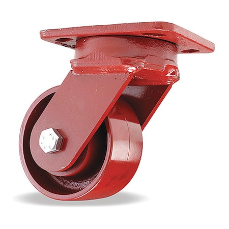 Hamilton Kingpinless Swivel Caster, 4" x 2" Cast Iron Metal Wheel, 1/2" Sealed Precision Ball Bearings S-ZFWH-4MB