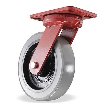 Hamilton Kingpinless Swivel Caster, 8" x 2" DuraGlide Wheel (95A), 3/4" Sealed Precision Ball Bearings S-ZFHS-8GB95