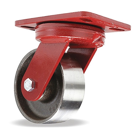 Hamilton Kingpinless Swivel Caster, 5" x 2" Forged Steel Wheel, 3/4" Sealed Precision Ball Bearings S-ZFHS-5FSB