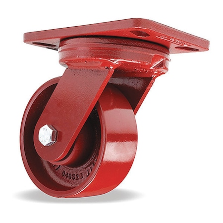 Hamilton Kingpinless Swivel Caster, 5" x 2" Cast Iron Metal Wheel, 3/4" Sealed Precision Ball Bearings S-ZFHS-5MB