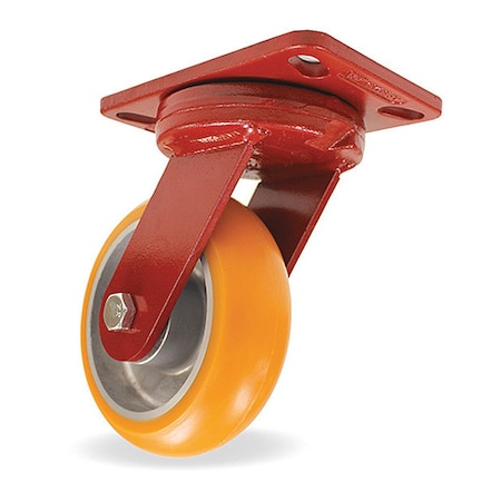 Hamilton Kingpinless Swivel Caster, 6" x 2" Ergo-Tech (87A) Wheel, 3/4" Sealed Precision Ball Bearings S-ZFHS-62EMB