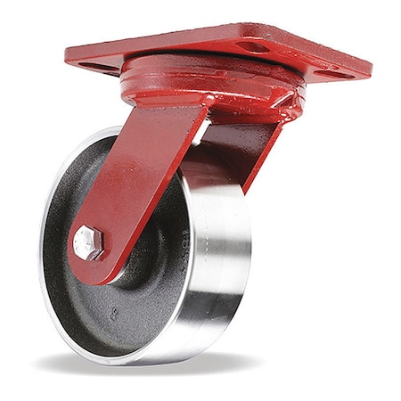 Hamilton Kingpinless Swivel Caster, 6" x 2" Forged Steel Wheel, 3/4" Sealed Precision Ball Bearings S-ZFHS-6FSB-4SL