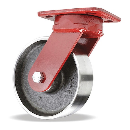 Hamilton Kingpinless Swivel Caster, 6" x 2" Forged Steel Wheel, 1/2" Sealed Precision Ball Bearings S-ZFWH-6FSB-4SL
