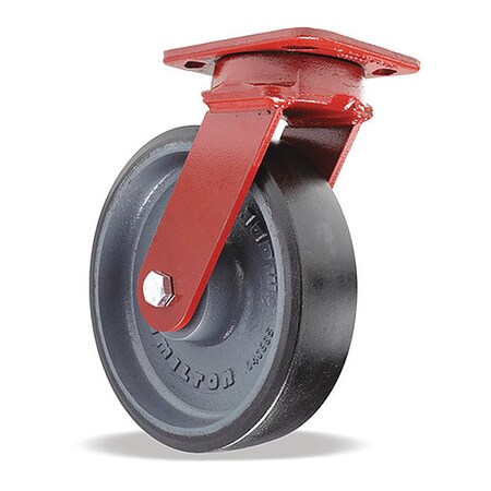 Hamilton Kingpinless Swivel Caster, 8" x 2" Duralast XC (70D) Wheel, 1/2" Sealed Precision Ball Bearings S-ZFWH-8DB70