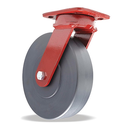 Hamilton Kingpinless Swivel Caster, 8" x 2" Nylast Cast Nylon Wheel, 1/2" Sealed Precision Ball Bearings S-ZFWH-8NYB