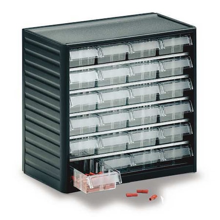 Treston Small Parts Drawer Unit 24 Drawers Clear 291 3 Zoro Com