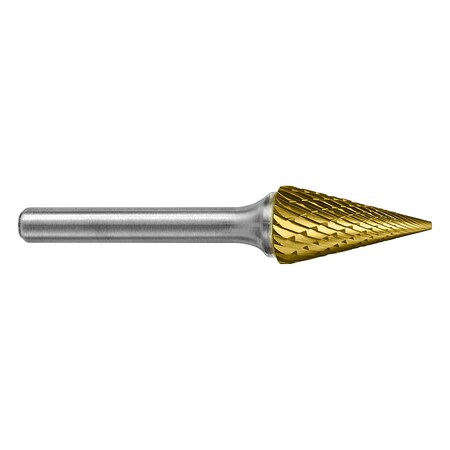 Sgspro Carbide Bur, Cone, 1/8in., 7 deg. Angle 15740