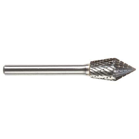 Sgspro Carbide Bur, Invert, 1/2in, L. Cut 7/8in 15862