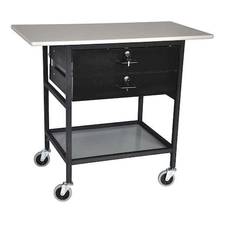 Irsg Ergonomic Mobile Work Table, 40 In. L ERGO-28-1-K4