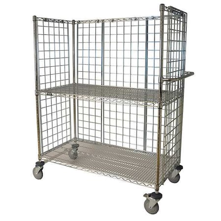 Zoro Select Wire Cart, 24 In. W, 48 In. L, Steel ITC-2448-54C