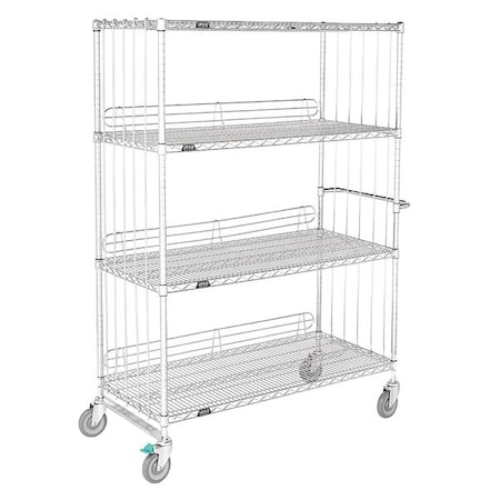 Zoro Select Wire Cart, 24 In. W, 48 In. L, Steel MRC-2448-54C