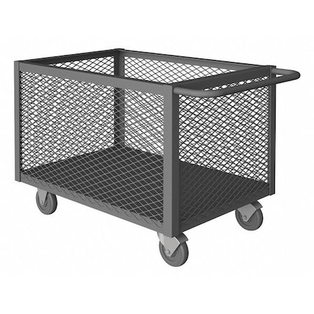 Zoro Select Mesh Box Truck, 1400 lb., 42 In.L 4ST-EX-2436-5PO-95