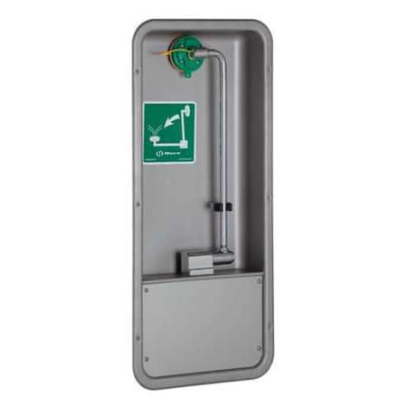 Haws Plumbed Eyewash, Wall Mount, Plumbed, 32 in H., 14 in W 7655WCC