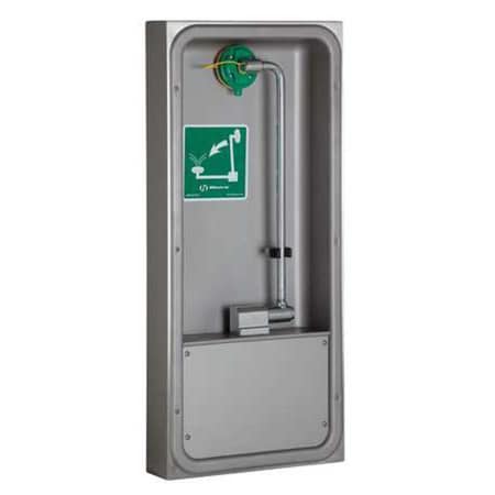 Haws Plumbed Eyewash, Wall Mount, Plumbed, 32 1/2 in H., 14 1/2 in W 7655WCSM