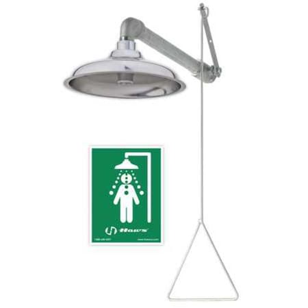 Haws Emergency Shower, Horizontal, 20 gpm 8133H