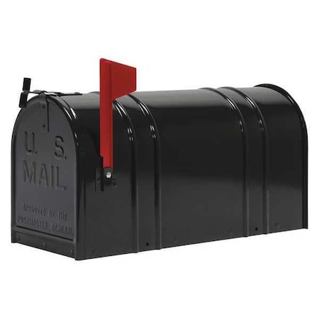 Tapco Mailbox, Black, Powder Coated, 1 Doors, Type 2 166-00029