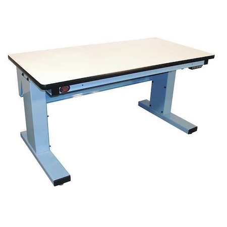Pro-Line Electric Workbenches, Laminate, 30" W, 30-1/2" to 46-1/2" Height, 1000 lb., Cantilever MVSII6030P-L14