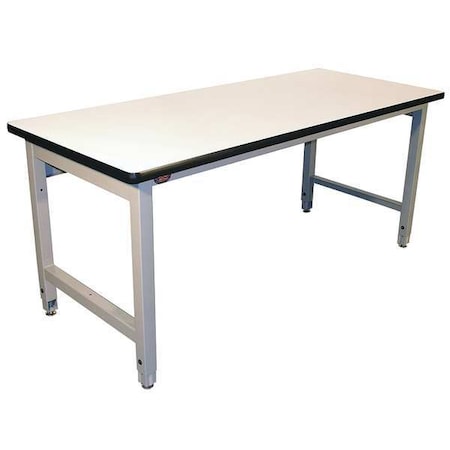 Pro-Line Bolted Workbenches, Laminate, 60" W, 30" to 36" Height, 5000 lb., Straight HD6036P/A31/HDLE-6