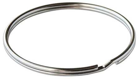 LUCKY LINE Split Ring, 2 in Ring Size, Silver, 10 PK 7700010