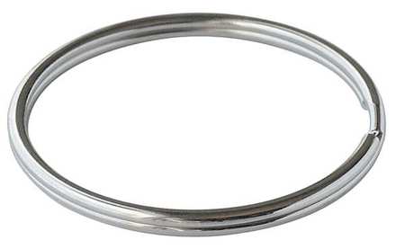 LUCKY LINE Split Ring, 3 in Ring Size, Silver, 10 PK 7910010
