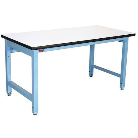 Pro-Line Bolted Workbenches, Laminate, 60" W, 30" to 36" Height, 5000 lb., Straight HD6030P/L14/HDLE