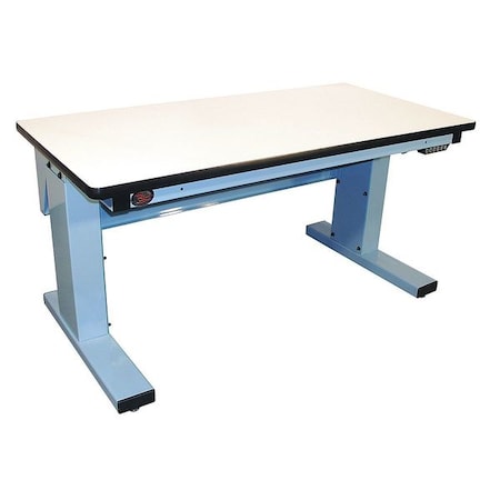 Pro-Line Electric Workbenches, ESD Laminate, 30" W, 30-1/2" to 46-1/2" Height, 1000 lb., Cantilever MVSII7230C-L14