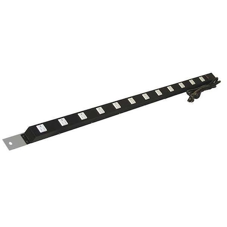 Pro-Line Power Strip, 12 Outlet(s) 6 ft., Gray ES48/ESMR72-A31