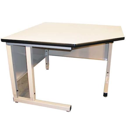 Pro-Line Corner Workbench, ESD Laminate, 48 in W, 30 in Height, 750 lb, Cantilever CCU30ESD-H11