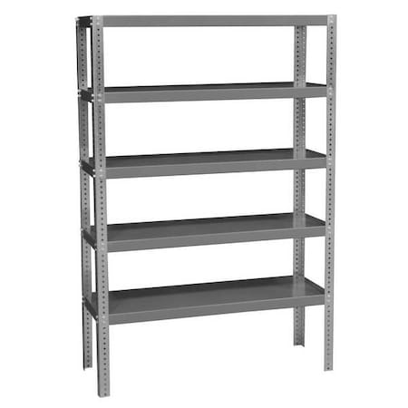 DURHAM MFG Metal Shelving Unit, 24"D x 60"W x 96"H, 5 Shelves, Steel HDS-246096-95